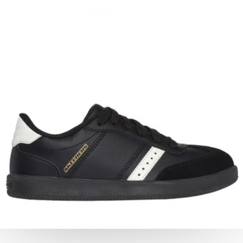 Skechers Men's Black and White Casual Sneakers